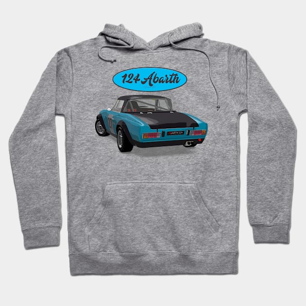 Abarth 124 27 Back Hoodie by PjesusArt